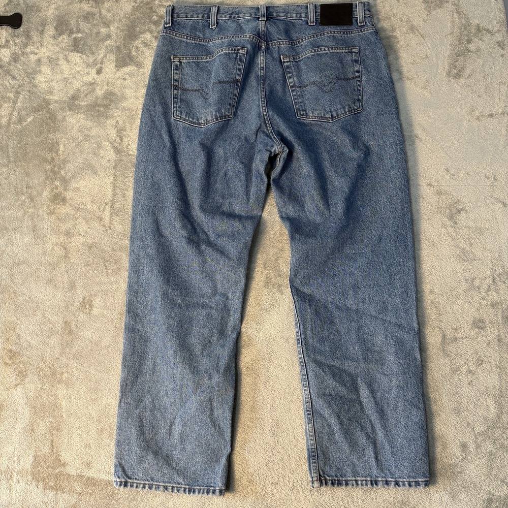 Harley Davidson Mens Jeans Size 38x30 Traditional Straight Leg Blue Denim